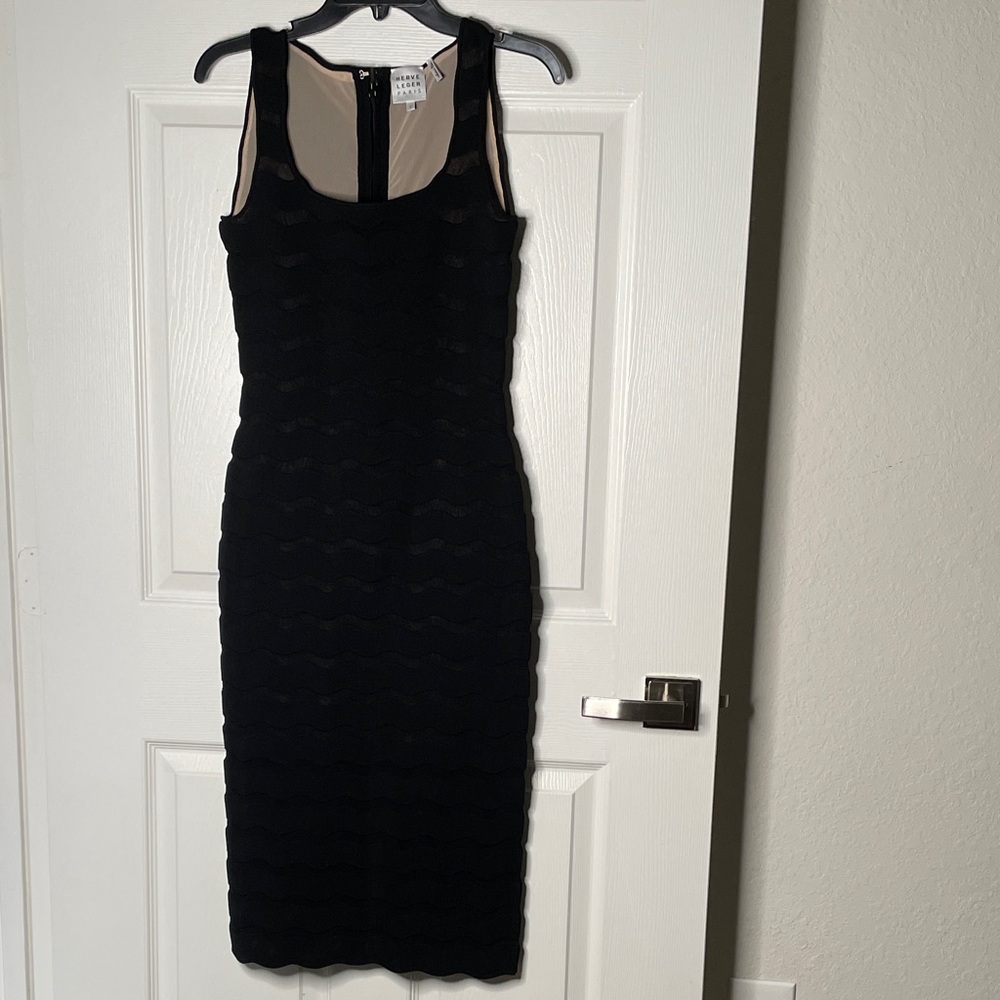 Herve Leger Gwynn Bodycon Bandage Tank Midi Dress